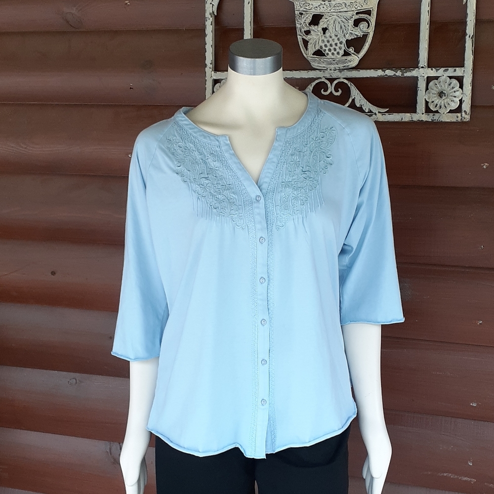 Sz L/XL Katie's Kloset 3/4 Raglan Sleeve Tee